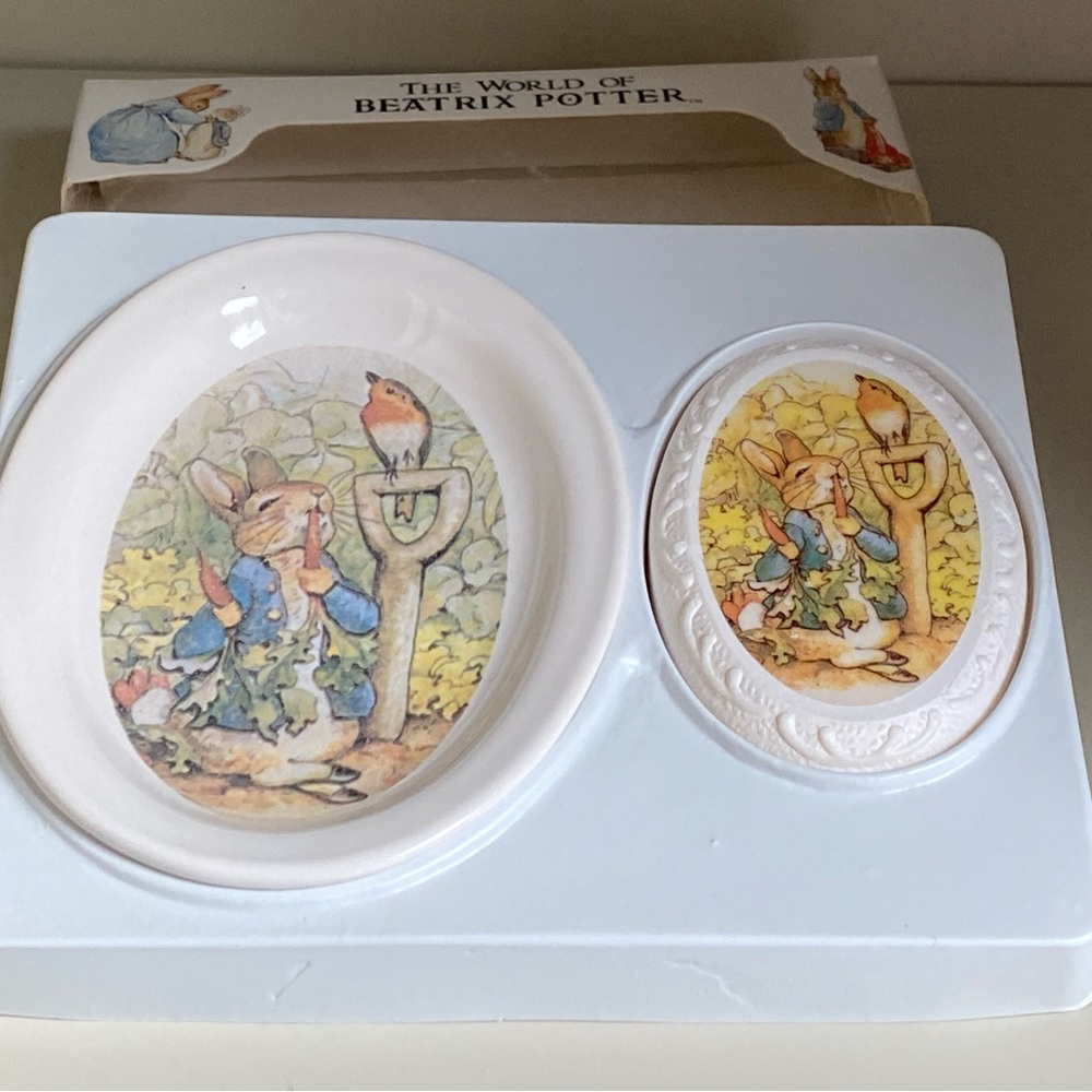 The World of Beatrix Potter Peter Rabbit soap and dish